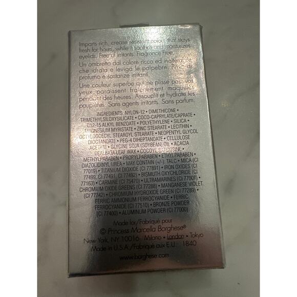 BORGHESE ~ Satin Shadow Milano Trio - Eye Shadow Trio - Bacio Gray - Picture 6 of 6